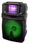 VocoPro Karaoke Thunder 1500 Powered Speaker With RGB Derby Light